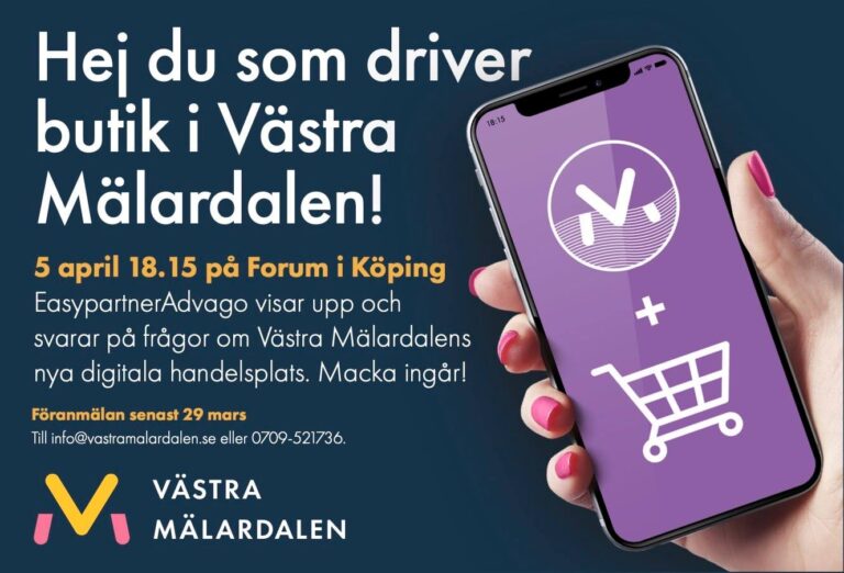 Hej du som driver butik i Västra Mälardalen!